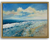 "Pea Island Surf," one of three Shipley pieces displayed at Penn College