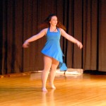 Aubree M. Richards, of Mechanicsburg, a pre-nursing student, dances to "Let It Go," the empowering anthem from Disney's "Frozen." 