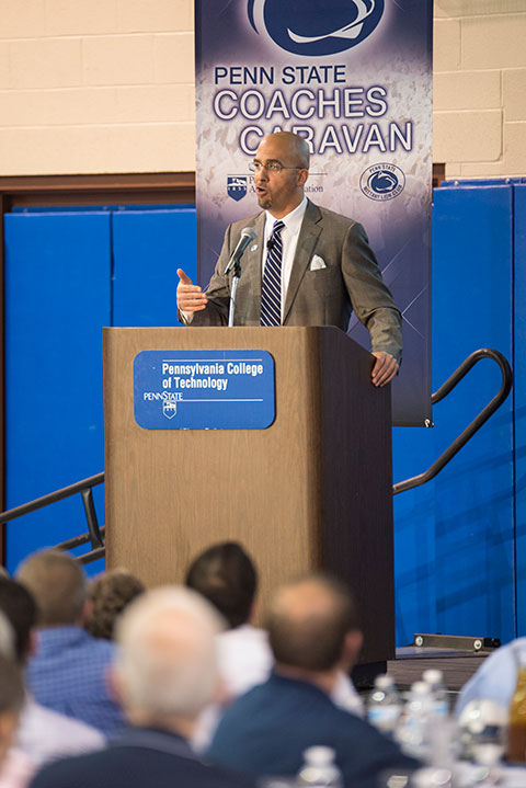  Franklin talks about his values and vision for the Penn State football program, and enlists alumni and fans as partners in an ongoing tradition.