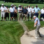 With winning ease, Bohn blasts out of the sand.