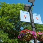Blue skies and green thumbs combine in this celebration of the season ... and the college's 100th anniversary.