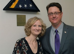 A memorial scholarship to benefit Penn College students who are veterans or active members of the military has been established by college alumni/employees Erin S. and Walter J. Shultz (who served in the Navy from 1993-99).