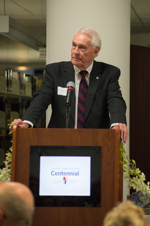 Robert E. Dunham, board chairman emeritus, offers heartfelt words about President Gilmour ...