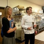 Charles R. Niedermyer II, instructor of baking and pastry arts/culinary arts, doubles as laboratory tour guide.