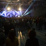 Students gather in Bardo Gym for a concert by Grammy-winning quintet Switchfoot.