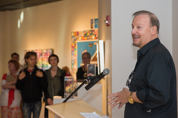 The artist shares his enthusiasm for works created by area young people. 