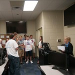 ... as Gerri F. Luke, interim dean of business and hospitality, similarly tests their college knowledge.