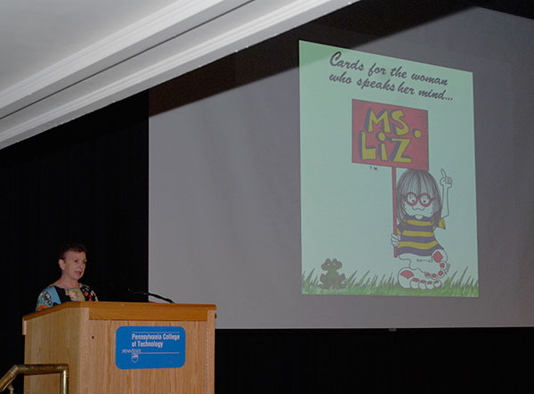 ... who took the audience on an anecdotal adventure through her 