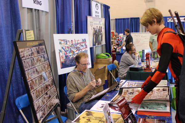 ... and meets fans in the Field House.