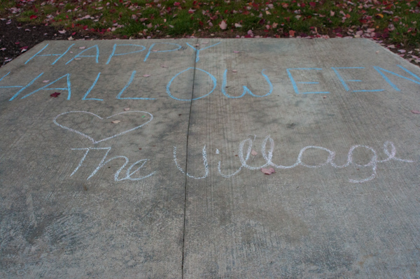 The chalk on the 'walk says it all.