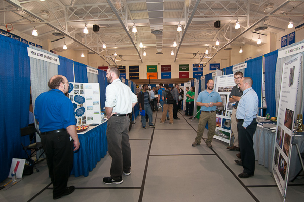 With full- and part-time openings, as well as internships and co-ops, employers had something for all majors in the Bardo Gym portion of Career Services' two-day job fair.