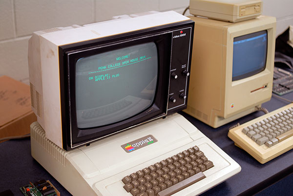A vintage Apple computer is among the exhibits in a 
