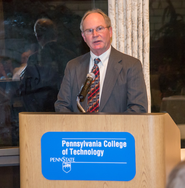 Andy Richardson, Penn College's first men's soccer coach, gets his due.