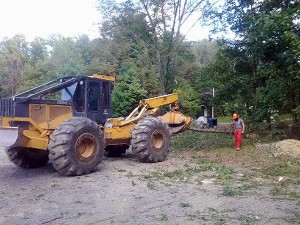 Penn College forest technology students are able to replicate real-world working conditions through an equipment donation from Brubacher Excavating Inc.