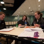 A group from SUN Tech works on its business plan.