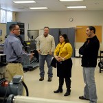 Christopher J. Gagliano (left), the PIRC's program and technical service manager, leads a tour for the day's guests.