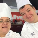 A selfie from the set