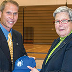 Penn College's athletic director, president grace the March 4 cover of Webb Weekly.