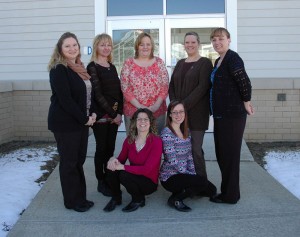 Recent graduates from Penn College at Wellsboro's Medical Assistant Program are (front row, from left) Angela M. Vandegrift and Katie E. Reader; and (standing from left) Monica M. Bodine, Susan A. Breck, Michelle R. McIntosh, Justina A. Hill and Becky M. Thompson.