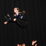 Kayla L. Hurt soars above the ACC stage.