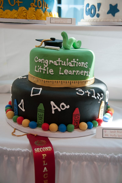 A graduation cake for young bookworms earns second place for Sarah A. Brunski, of Mount Holly Springs.