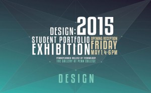 Design students' portfolios on display in college gallery