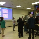 Christopher J. Gagliano, PIRC program and technical service manager, showcases the thermoforming lab.