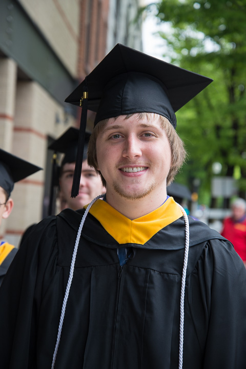 Dylan N. Murray, of Jersey Shore, among the first graduates in the four-year-old information technology sciences-gaming and simulation major.