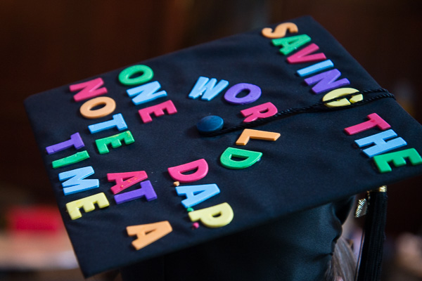 Reppert's cap telegraphs her resolve to follow through on daunting tasks via Data Assessment Planning.