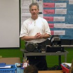 Vince R. Fagnano engages students with tools of the electrical trade.