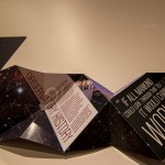 A folding, space-themed booklet made by Ashley N. Smith, of Saylorsburg