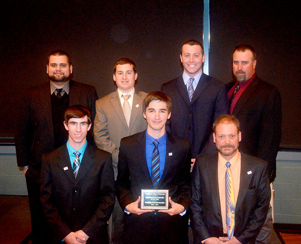 The Penn College Construction Association, advised by Barmey A. Kahn IV (lower right), was named Outstanding Student Organization of the Year.