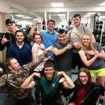 Power lifting contestants show the fun side of competition.