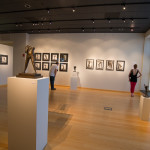 The beauty of the gallery space is enhanced by the artistic offerings, light and shadows.