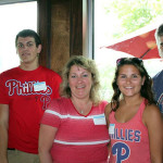 Entering Pirate territory in the colors of that "other" Pennsylvania team are the Bitting family from Lewistown. From right are Dad Jeffrey L. Bitting, a 1985 construction carpentry alumnus; daughter Lauren D., a nursing major; Mom Cathy; and Scott A., who earned a degree in computer aided drafting technology in 2014. At left is Scott's girlfriend, Shelby D. Lyter, of Allensville, a nursing major.