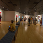 A summer crowd launches the new season in The Gallery at Penn College.