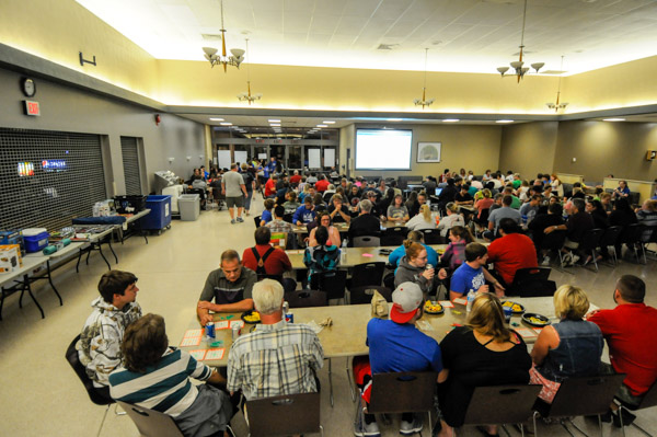 A Friday night Bingo game draws families to the Keystone Dining Room ...