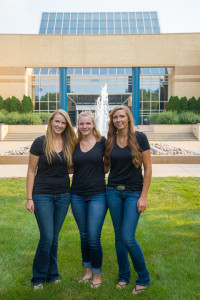 Penn College is a family affair for the Bennett sisters, from left, Aubrey G. (nursing), Ainsley R. (graphic design) and Addey L. (diesel technology).
