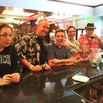 Attendees at "Weird Al" Yankovic's recent Community Arts Center performance unwind in the second-floor Capitol Lounge.