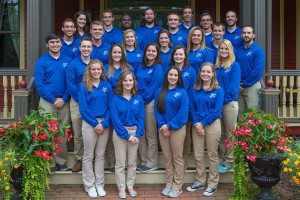 Presidential Student Ambassadors for 2015-16 at Penn College are, first row, from left: Michelle D. Kachik, Alexandra M. Lehman, Stephanie E. Falcone and Morgan N. Keyser; second row, from left: Daniel T. Kreger, Ryan S. Schrimp, Maggie K. Calkins, Ashley N. Irish, Kayla M. Jackson and Calah D. Doyka; third row, from left: Ryan Monteleone, Tyler R. Filipowski, Victoria L. Kostecki, Stephanie M. Puckly, Katelyn A. Wertz, Bryan M. Behm and Rafael Correa; back row, from left: Emily K. Lutz, Josiah D. Stoltzfus, Semeon R. DeBarros, Anthony D. Gobbi, Alexander R. Wetzel, Kyle D. Bomboy, James S. Alger and Tylor J. Burkett. Absent for the photo due to studying abroad are: Garrett D. Corneliussen, Bhismadut B. Contractor and Logan M. Tubiello. 