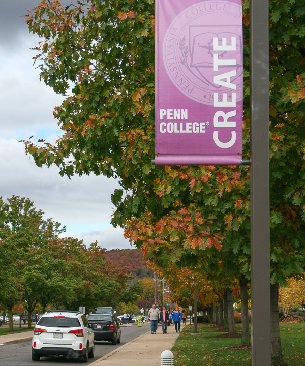 Fall Open House, held amid evocative campus banners, offers an opportunity to “create” one’s own future.