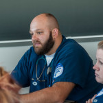 Nursing students listen to the outlook of peers in other health disciplines.