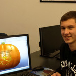 The Penn College seal and a nod to his major are included in Jared T. Burrey's winning design ...