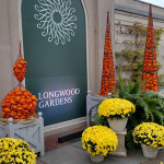 Longwood's entrance, dressed for fall