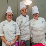 From left, Sabrina Smith, of Easton, who presented gluten-free snickerdoodles and two other cookie samples; Jazmin R. Walker, of Williamsport, who offered cocktail-inspired cupcakes; and Tiffany A. Reese, of Wellsboro, who prepared nine lollipop flavors for the event.
