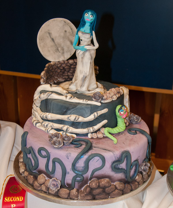 A detailed cake by Chyna M. Profeta, of Williamsport, receives second place in Cakes and Decorations.