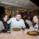 Enjoying the Soul Food Dinner are (from left) Veronica J. Grimes, a legal assistant-paralegal studies major from Williamsport; Benjamin L. Thayer, a residential construction technology and management student from Hampton, N.J.; and Meagan L. Dosch, of Aspers, enrolled in business administration: marketing concentration.
