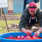 Participating in a fun, yet educational Jell-O demonstration is Cody R. Harriman, of Muncy Valley, an emergency management technology student.