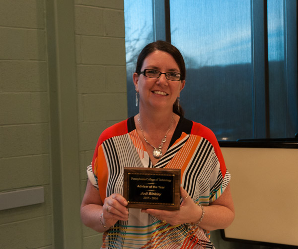 Adviser of the Year honors went to Jodi L. Binkley, lab assistant for early childhood education, who mentors the Early Educators organization.