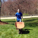 Ready for another load is Jared A. Fasshauer, of Beach Lake, enrolled in building science and sustainable design: architectural technology concentration.